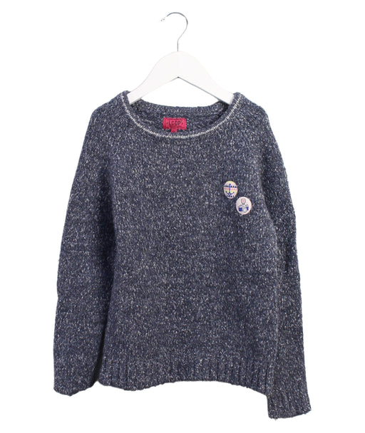 A Grey Knit Sweaters from La Compagnie des Petits in size 8Y for boy. (Front View)
