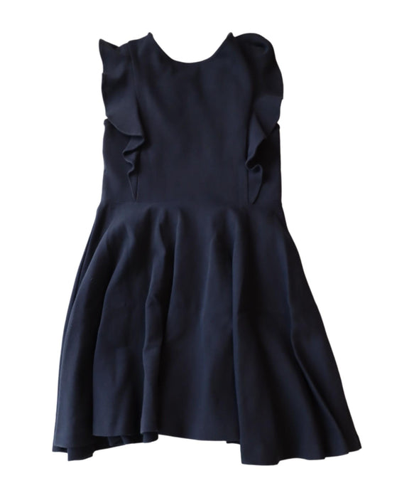 A Navy Sleeveless Dresses from Polo Ralph Lauren in size 8Y for girl. (Back View)