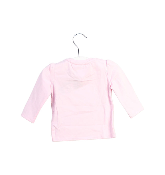 A Pink Long Sleeve Tops from Tommy Hilfiger in size 0-3M for girl. (Back View)