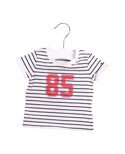 A White Short Sleeve Tops from Tommy Hilfiger in size 0-3M for boy. (Front View)