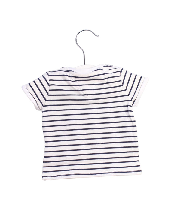 A White Short Sleeve Tops from Tommy Hilfiger in size 0-3M for boy. (Back View)