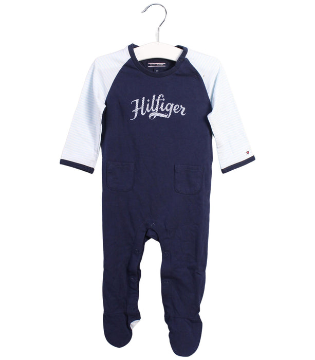 A Blue Onesies from Tommy Hilfiger in size 3-6M for boy. (Front View)