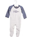 A White Onesies from Tommy Hilfiger in size 3-6M for boy. (Front View)