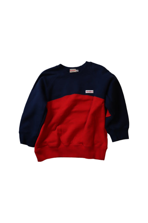 A Red Crewneck Sweatshirts from Miki House in size 2T for boy. (Front View)