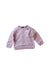 A Purple Crewneck Sweatshirts from The North Face in size 18-24M for girl. (Front View)