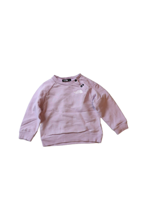 A Purple Crewneck Sweatshirts from The North Face in size 18-24M for girl. (Front View)