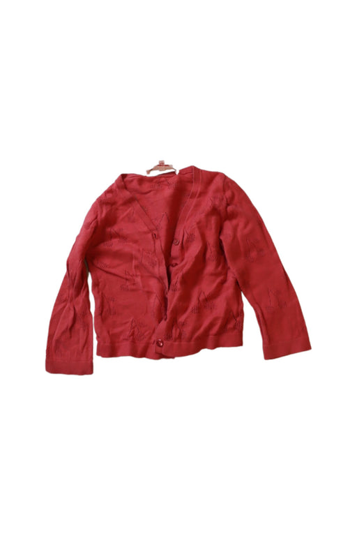 A Red Cardigans from Bonpoint in size 12-18M for girl. (Front View)