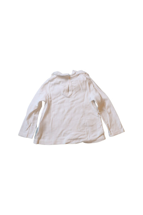 A White Long Sleeve Tops from Petit Bateau in size 18-24M for girl. (Back View)