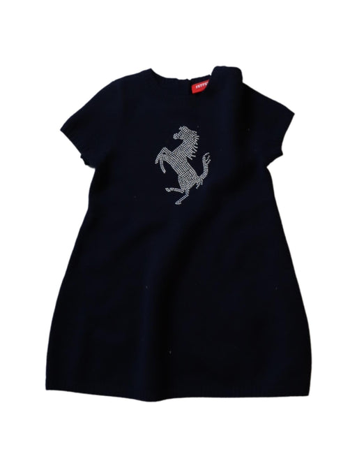 A Navy Sweater Dresses from Ferrari in size 6-12M for girl. (Front View)