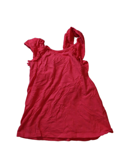 A Pink Sleeveless Tops from FatFace in size 8Y for girl. (Front View)