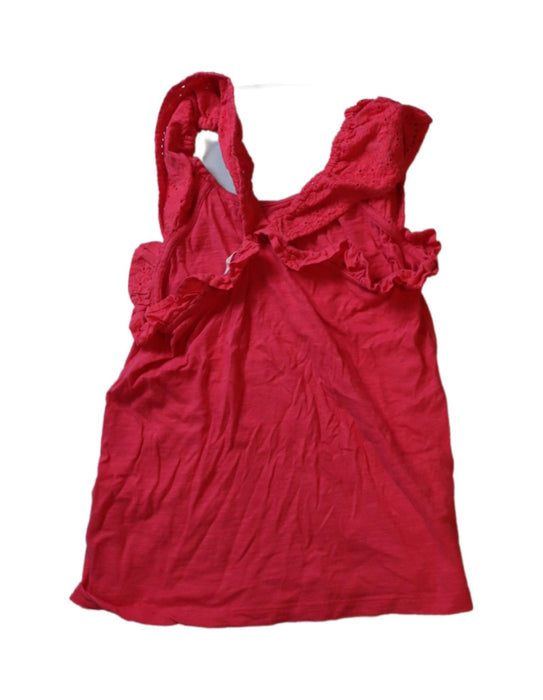 A Pink Sleeveless Tops from FatFace in size 8Y for girl. (Back View)