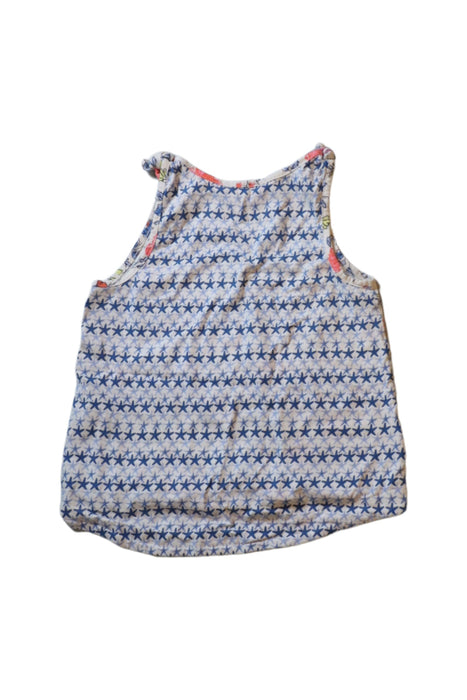 A White Sleeveless Tops from Joules in size 6T for girl. (Back View)