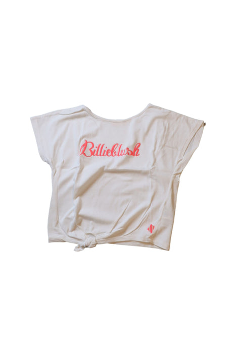 A White Short Sleeve T Shirts from Billieblush in size 4T for girl. (Front View)