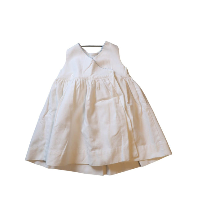 A White Sleeveless Dresses from Bella Bliss in size 18-24M for girl. (Front View)