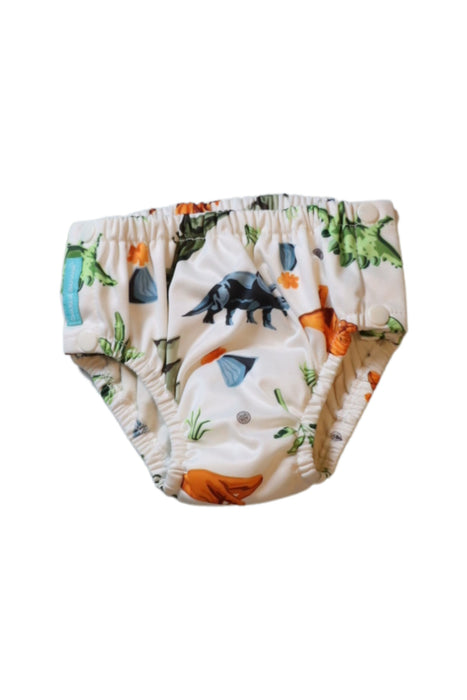 A White Cloth Diapers from Charlie Banana in size 18-24M for boy. (Front View)