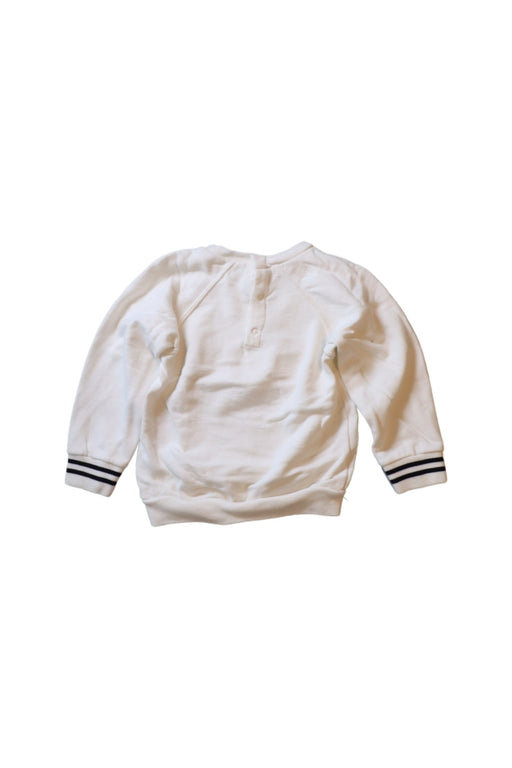 A White Crewneck Sweatshirts from Petit Bateau in size 18-24M for neutral. (Front View)