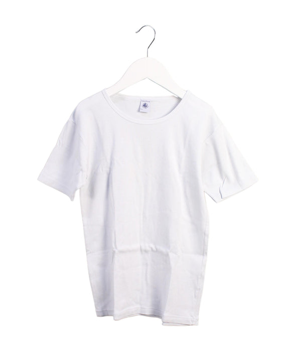 A White Short Sleeve T Shirts from Petit Bateau in size 12Y for neutral. (Front View)