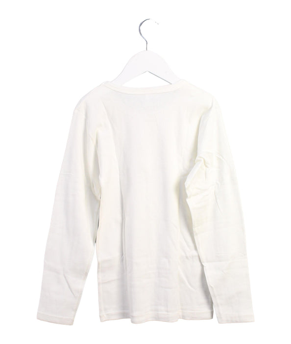 A White Long Sleeve Tops from Petit Bateau in size 12Y for boy. (Back View)