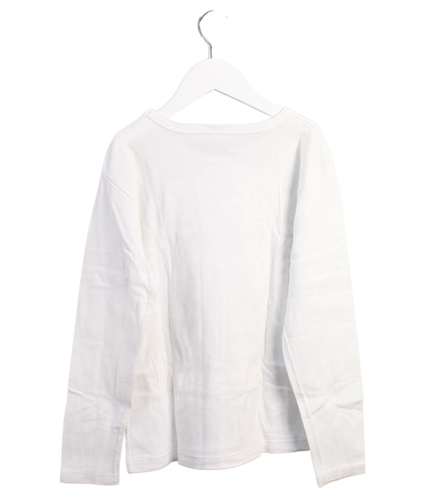 A White Long Sleeve Tops from Petit Bateau in size 12Y for boy. (Back View)