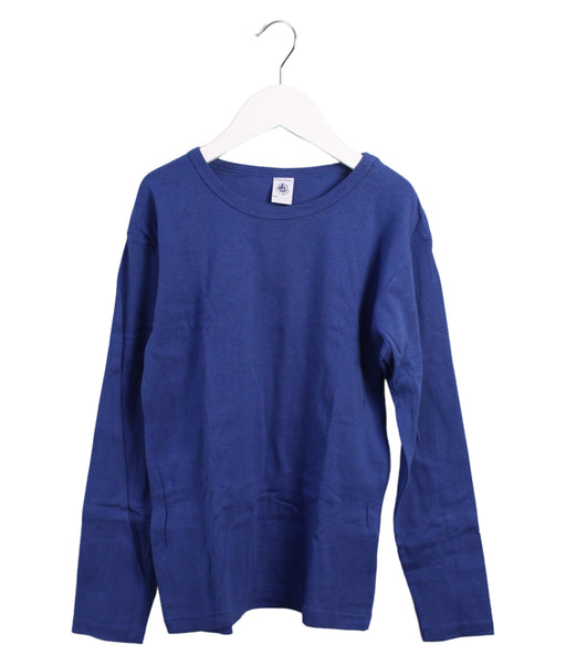 A Blue Long Sleeve Tops from Petit Bateau in size 12Y for boy. (Front View)