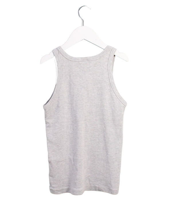 A Grey Sleeveless Tops from Petit Bateau in size 12Y for boy. (Back View)