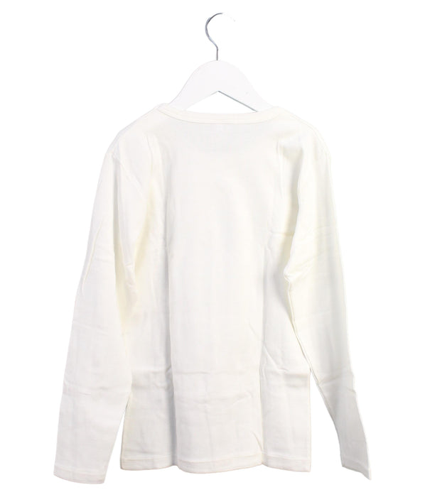 A White Long Sleeve Tops from Petit Bateau in size 12Y for boy. (Back View)