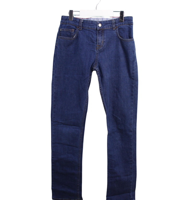 A Blue Jeans from Petit Bateau in size 12Y for boy. (Front View)