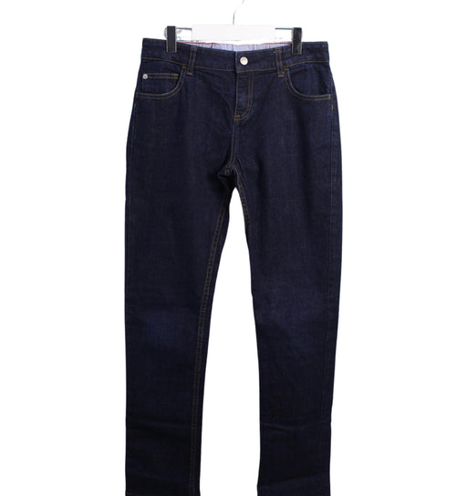 A Blue Jeans from Petit Bateau in size 12Y for girl. (Front View)