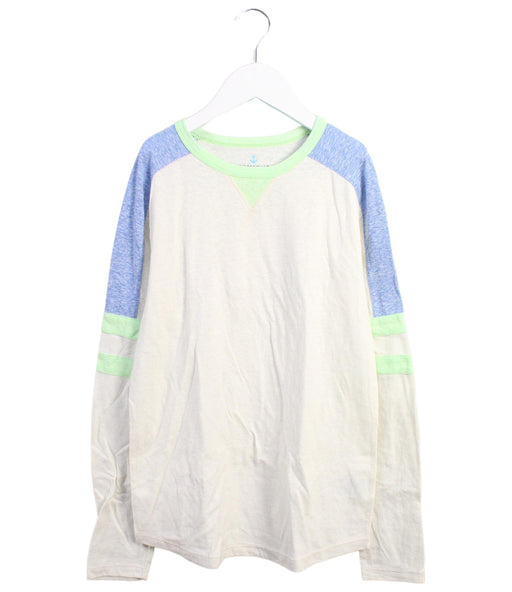 A White Long Sleeve Tops from Crewcuts in size 12Y for boy. (Front View)