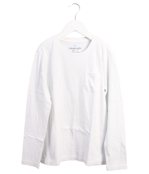 A White Long Sleeve Tops from Crewcuts in size 10Y for boy. (Front View)