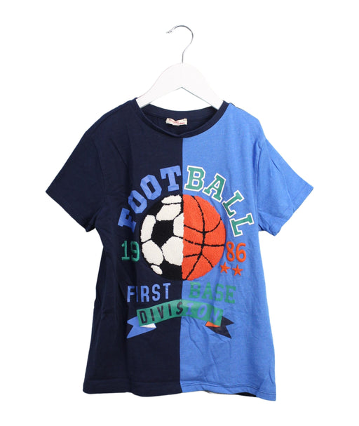 A Blue Short Sleeve T Shirts from DPAM in size 12Y for boy. (Front View)