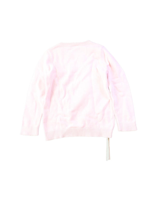 A Pink Knit Sweaters from Seed in size 5T for girl. (Back View)