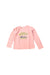 A Pink Long Sleeve T Shirts from Bonpoint in size 6T for girl. (Front View)