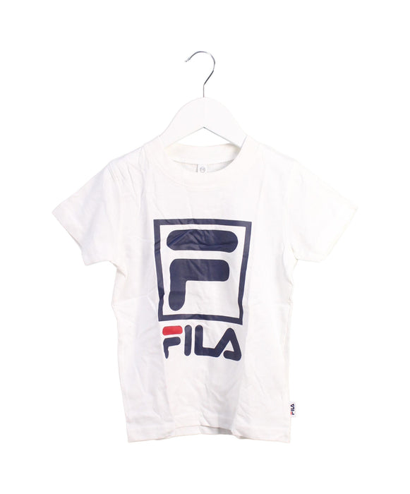 A White Short Sleeve T Shirts from Fila in size 4T for boy. (Front View)