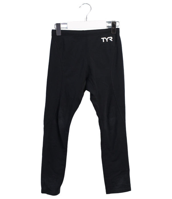 A Black Leggings from TYR in size 8Y for girl. (Front View)