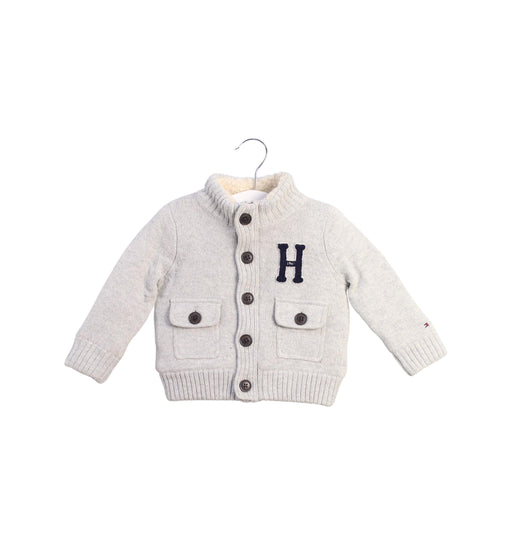 A White Cardigans from Tommy Hilfiger in size 6-12M for boy. (Front View)