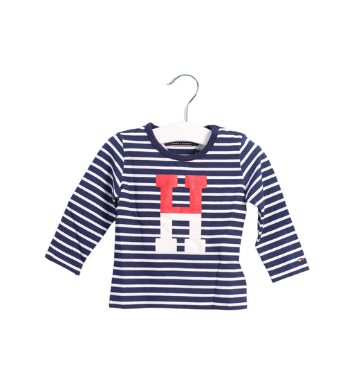 A Blue Long Sleeve Tops from Tommy Hilfiger in size 3-6M for boy. (Front View)