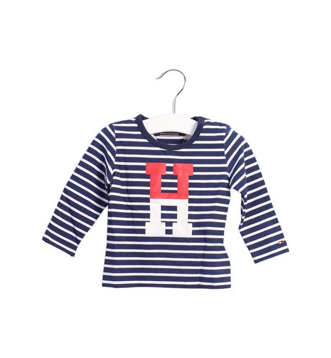 A Blue Long Sleeve Tops from Tommy Hilfiger in size 3-6M for boy. (Front View)