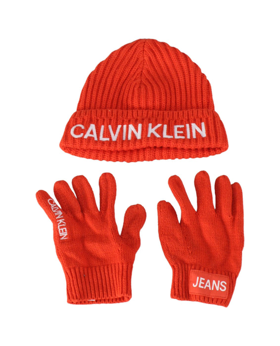 A Red Gloves & Mittens from Calvin Klein in size O/S for neutral. (Back View)