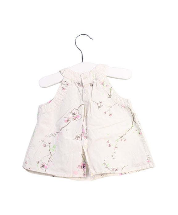 A White Sleeveless Tops from Bonpoint in size 12-18M for girl. (Back View)