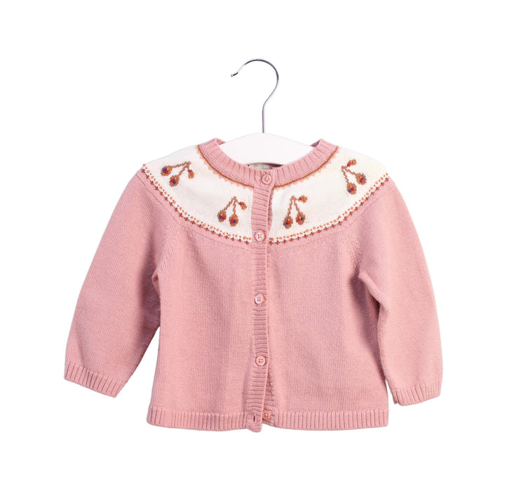 A Pink Cardigans from Bonpoint in size 12-18M for girl. (Front View)