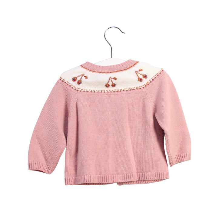 A Pink Cardigans from Bonpoint in size 12-18M for girl. (Back View)