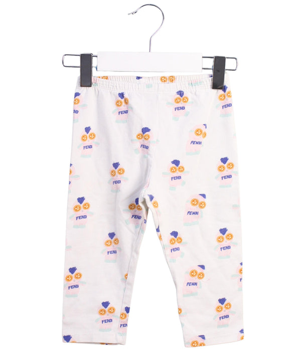 A White Leggings from Fendi in size 2T for girl. (Front View)