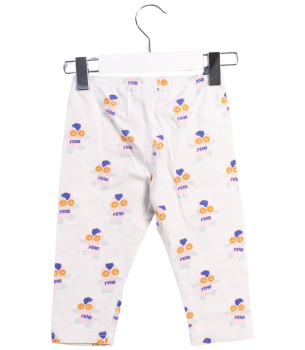 A White Leggings from Fendi in size 2T for girl. (Back View)