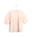 A Peach Long Sleeve Dresses from Chloe in size 6-12M for girl. (Front View)