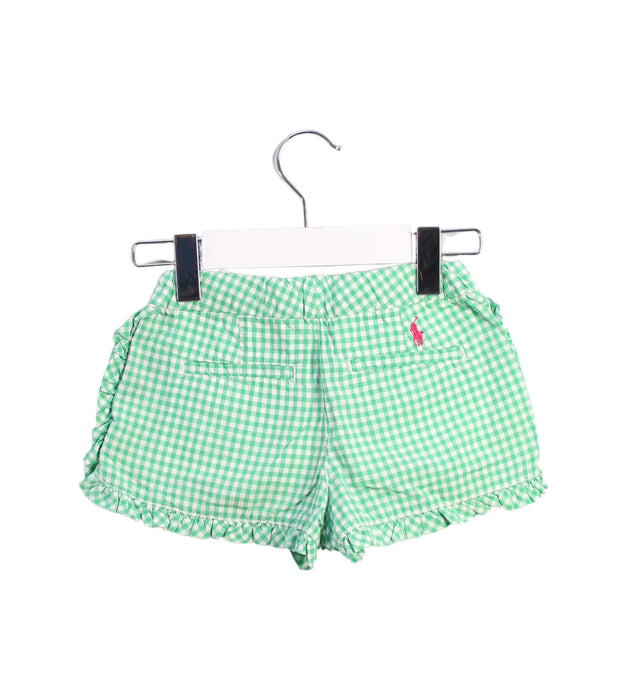 A Green Shorts from Ralph Lauren in size 4T for girl. (Back View)