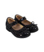 A Black Flats from Dr. Kong in size 18-24M for girl. (Front View)