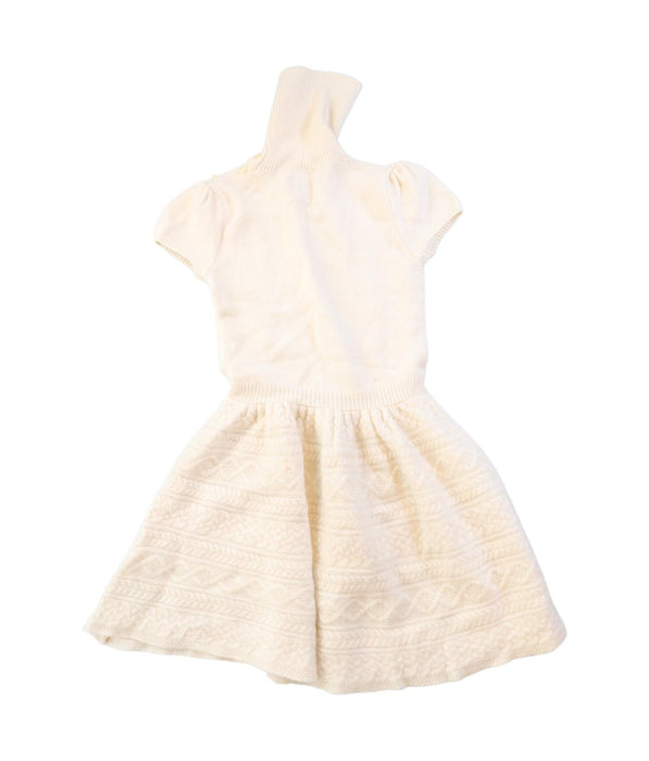 A White Sweater Dresses from Ralph Lauren in size 6T for girl. (Back View)