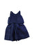 A Navy Sleeveless Dresses from Polo Ralph Lauren in size 12Y for girl. (Back View)