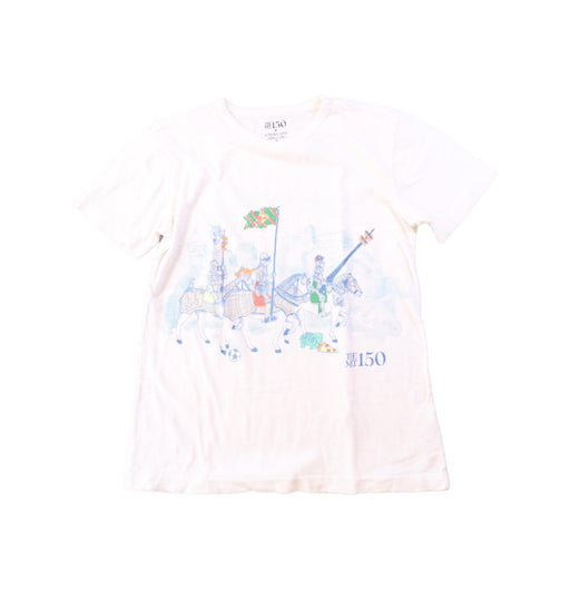 A White Short Sleeve T Shirts from Crewcuts in size 12Y for boy. (Front View)